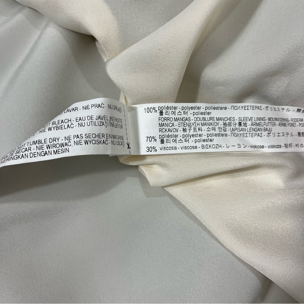 Zara Basic Outerwear One Button Closure Striped G… - image 7